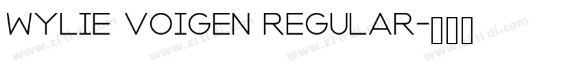 Wylie Voigen Regular字体转换